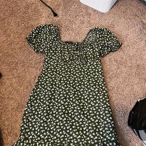 Green Floral Dress